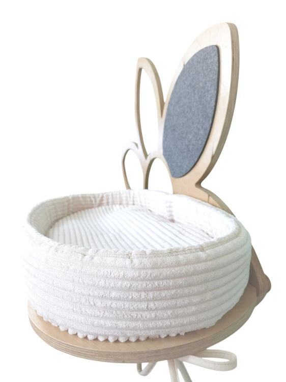 STOKROTKA TRIO z gniazdkiem | mebel - ścienny drapak dla kota premium