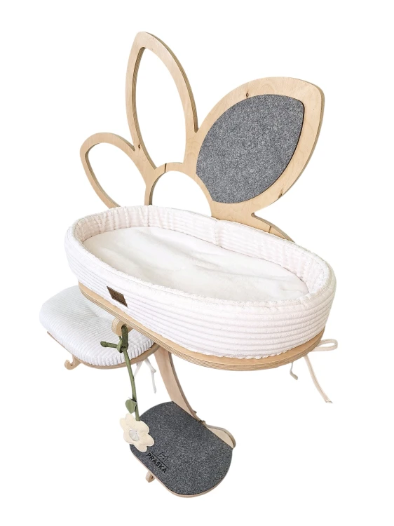 STOKROTKA TRIO z gniazdkiem | mebel - ścienny drapak dla kota premium