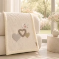 Koc dla kota LOVE | elegancki, miękki kocyk z aplikacjami 3D - wybierz rozmiar