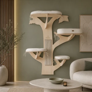 BIRCH TREE wall scratching post for cats | available variants