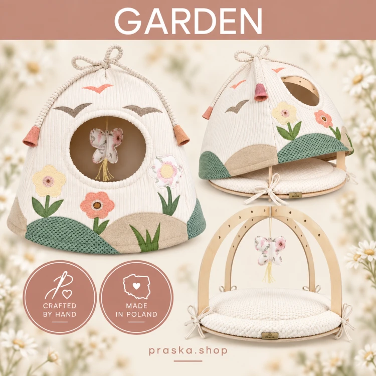 Domek dla kota ARENA GARDEN | budka i plac zabaw dla kota 2w1