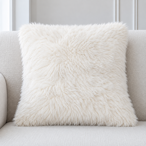 Poduszka Dekoracyjna FLUFFY | elegancki dodatek z futra
