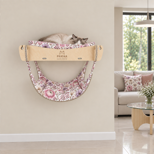 WALLSLEEP STYLE – półka na ścianę dla kota | do łączenia z kładkami, mostkami i hamakami