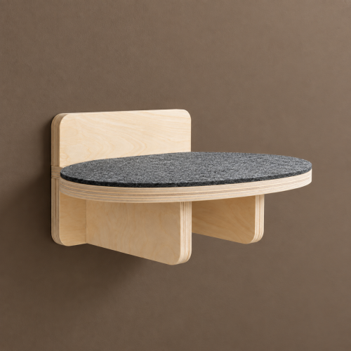 Stopień dla kota na ścianę | drapak OVAL | 30×20 cm