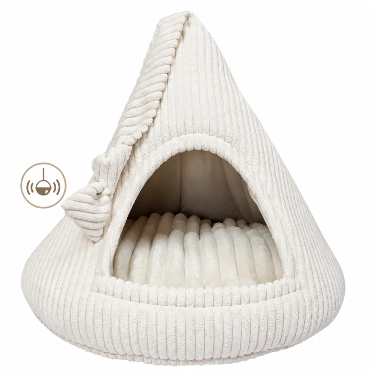Budka dla kota RATTLE CAT CAP | domek z zabawką | stabilna