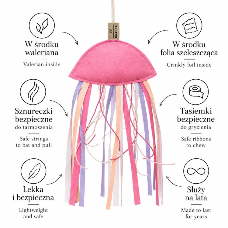 MEDUZA AQUA – interaktywna zabawka dla kota