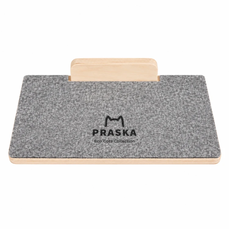 Drapak na ścianę dla kota LEVEL | półka do leżenia i drapania