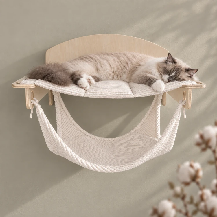 Półka na ścianę ShelfSoft dla kota | 75×35 cm