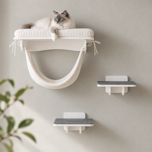Półki na ścianę dla kota SHELF CLASSIC ZESTAW M | drapak ścienny dla kota