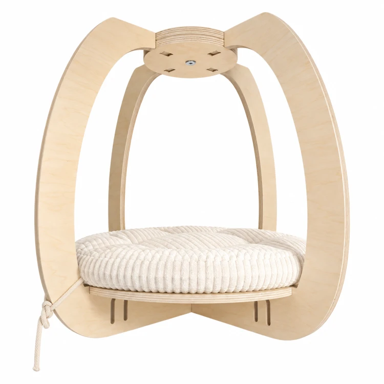 Półka dla kota na sufit | park linowy dla kota | designerska półka CIRCLE XL