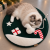 MATA CHRISTMAS Ø 60 cm | świąteczne legowisko dla kota z zabawką