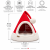 CAT CAB SANTA CLAUS – świąteczna budka dla kota | Ø 50 cm