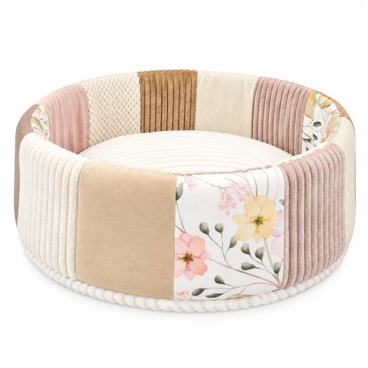 Legowisko dla kota PATCHWORK LOVE NATURAL