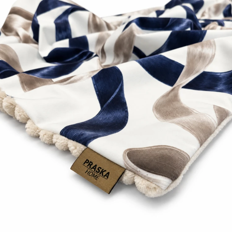 Koc COZY MIDNIGHT 140x200 | Ciepły koc z futrem PRASKA