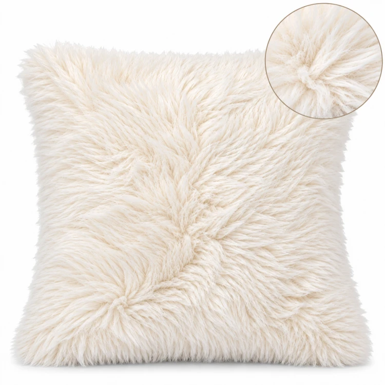Poduszka Dekoracyjna FLUFFY | elegancki dodatek z futra