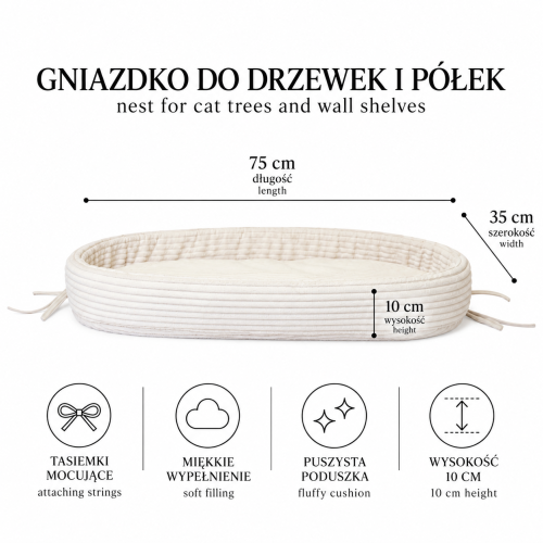 Gniazdko 75×35 cm – do drzewek i półek