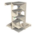 wieża drapak dla kota HAROLD przekrój