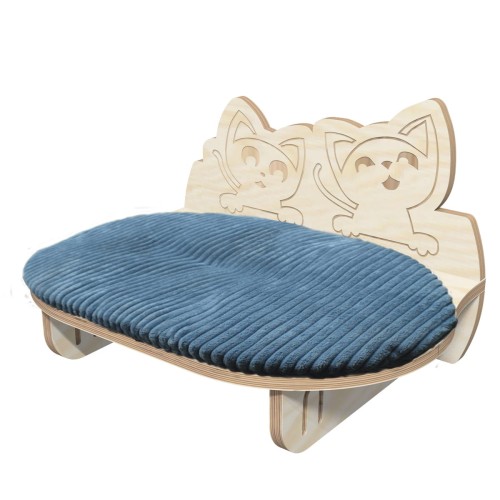 OVALLREST CATpółka na ścianę dla kota (50x35,wybierz tkaninę)