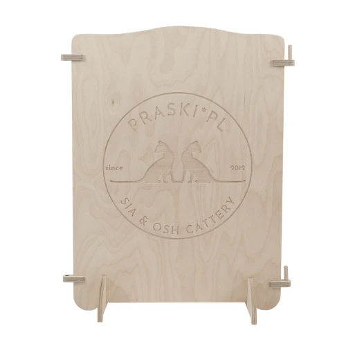 Panel kojca dla kociąt z logo hodowli | wys. 75 cm | moduł