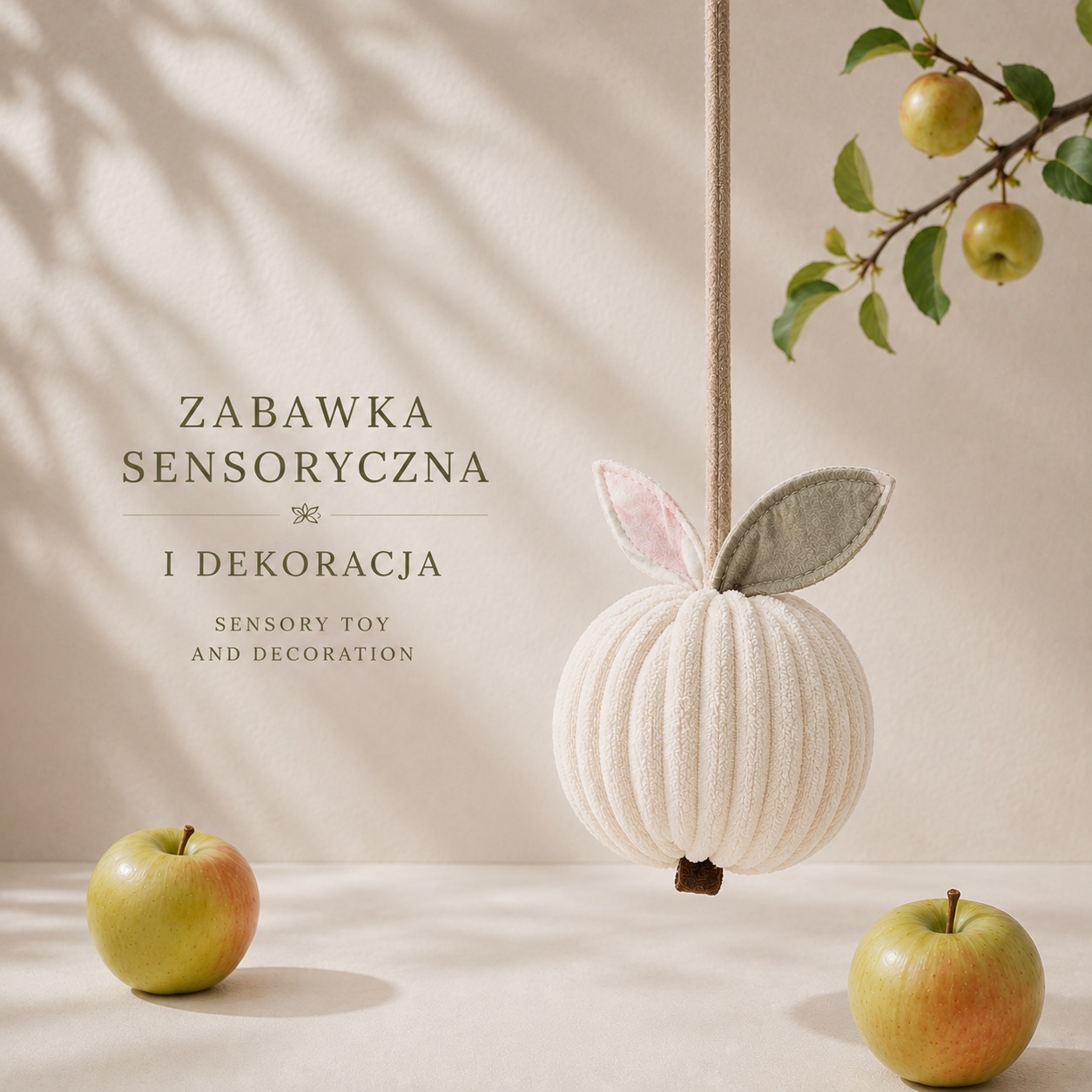 Wisząca zabawka sensoryczna Apple